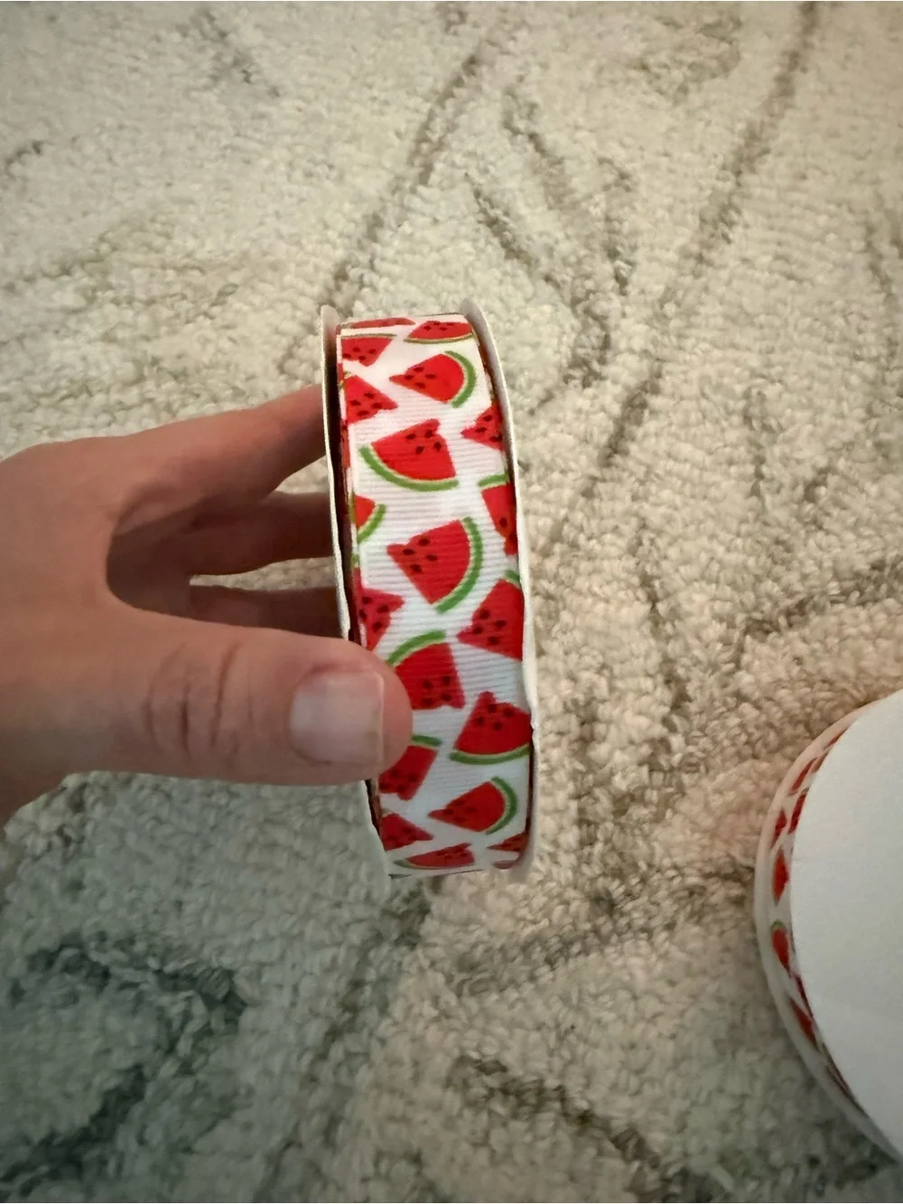 2 Rolls Watermelon Grosgrain Ribbon 7/8” x 25 Yards Each – 50 Yards Total